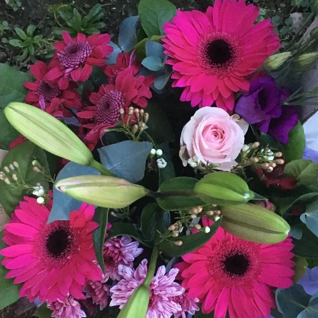 Cerise_Dream_Posy flower bouquet delivery berkshire
