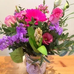 Joy in a Jar Flower Bouquet
